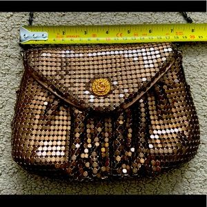 Metallic Brown Clutch with Chain Strap